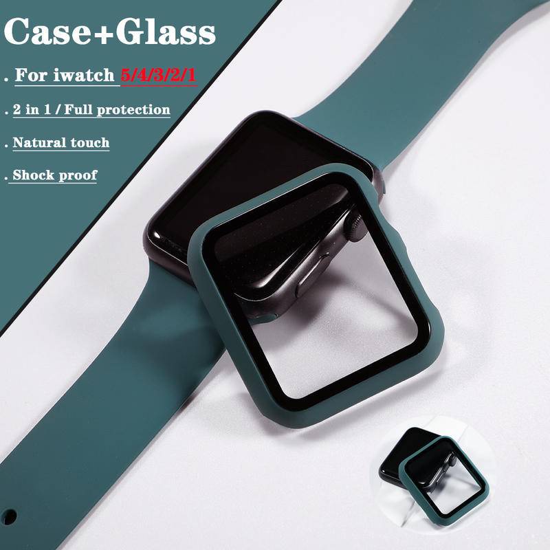 Ốp mặt đồng hồ thông minh bảo vệ cho Apple Watch 44mm 40mm 42/38mm Series 5 4 3 2 Se 6