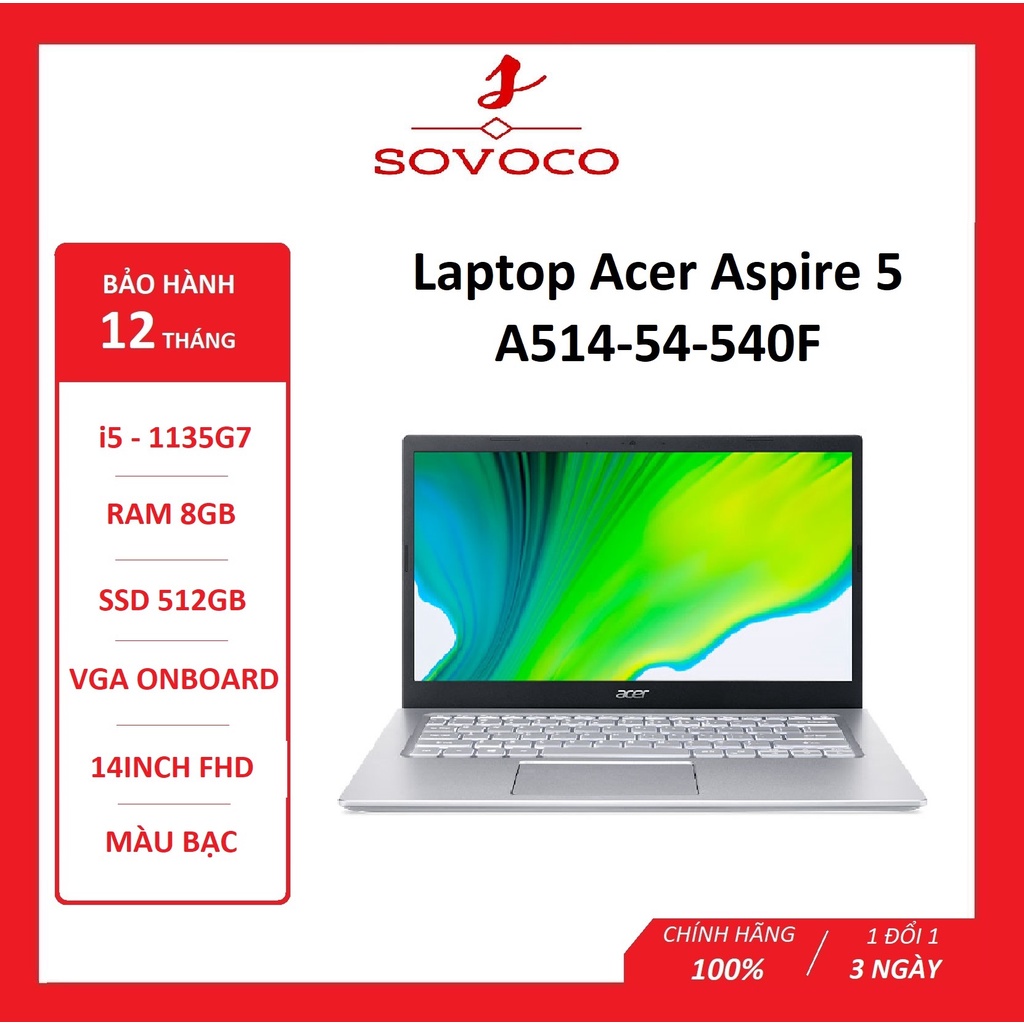 Laptop Acer Aspire 5 A514-54-540F