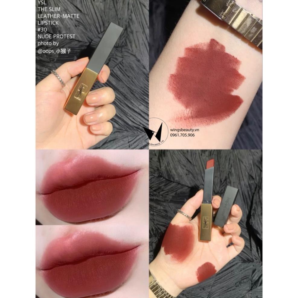 YVES SAINT LAURENT - Son thỏi lì YSL Rouge Pur Couture The Slim