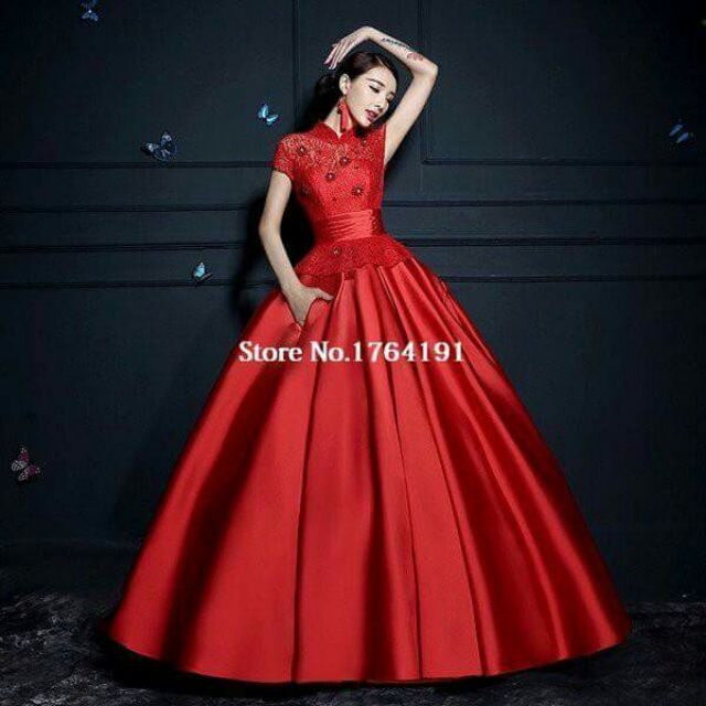 MAXI DẠ HỘI ĐÍNH CƯỜM