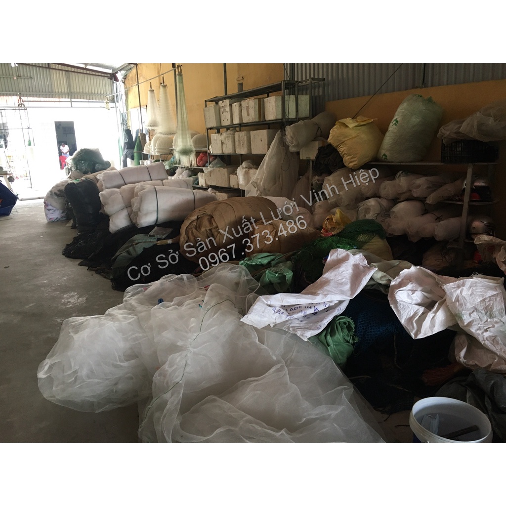 Lưới kéo cá, lưới vét cá, tôm cao 2.5m dài 10m 20m 30m 40m - Túi dài 5m