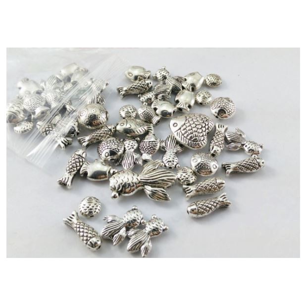 50gam hỗn hợp charm xỏ con cá -M23