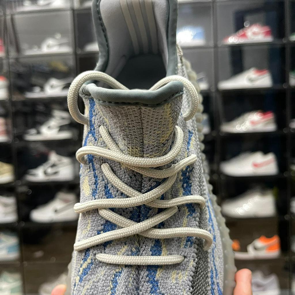 Giày Yz350 MX Frost Blue, Yz 350 Xám Xanh Hàng Cao Cấp Đế Nén Hạt Chuẩn - Than.Shoes