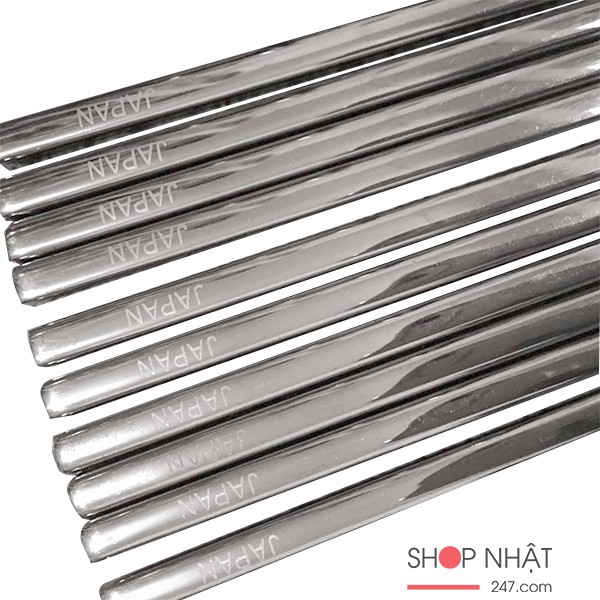 Bộ 5 đôi đũa inox đặc ruột cao cấp - Xách tay Nhật Bản