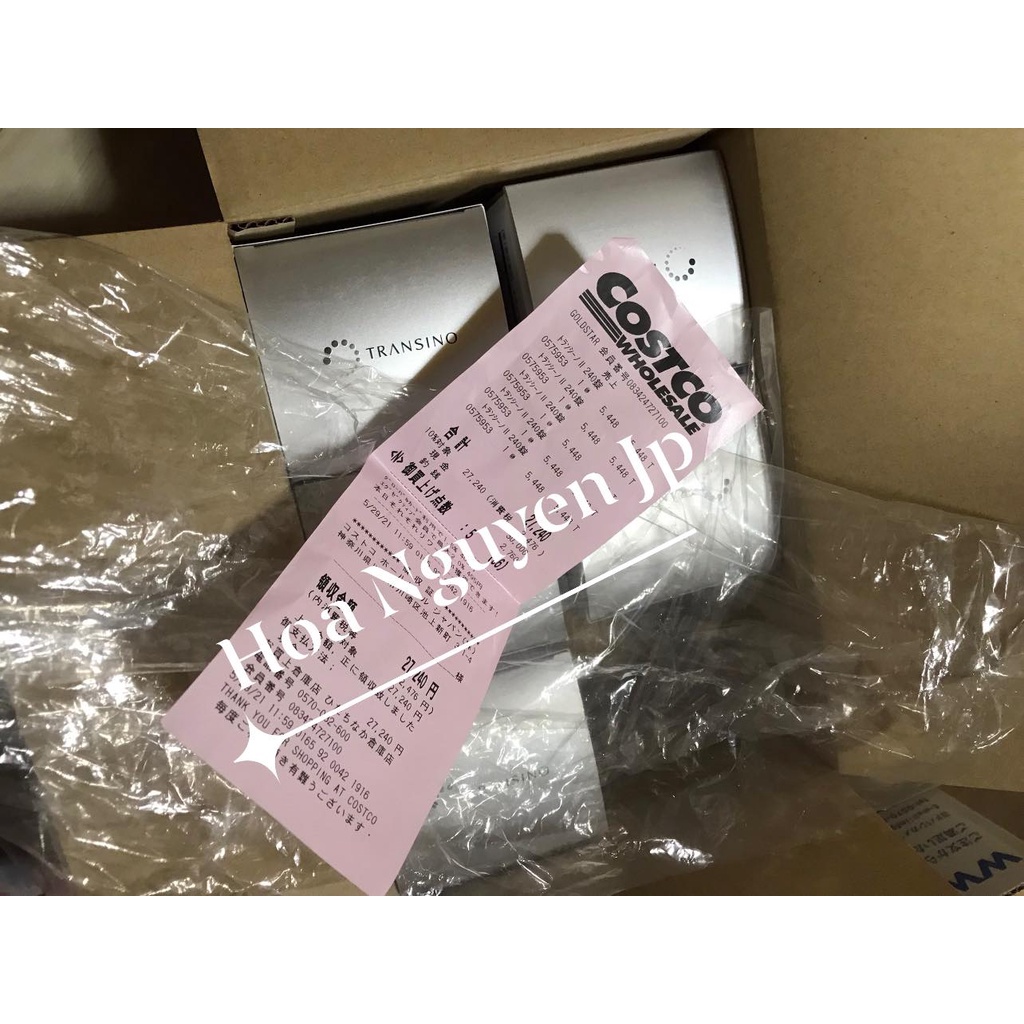 Viên Uống Trắng Da Transino Viên Uống Trắng Da Mờ Nám Transino Mẫu Trắng 240 Viên Nhật Bản Có Bill