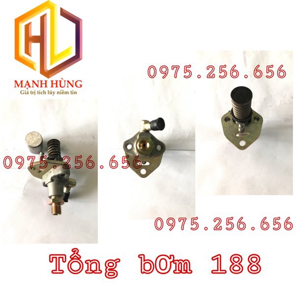 Tổng bơm 186=188 hộp nhựa xanh