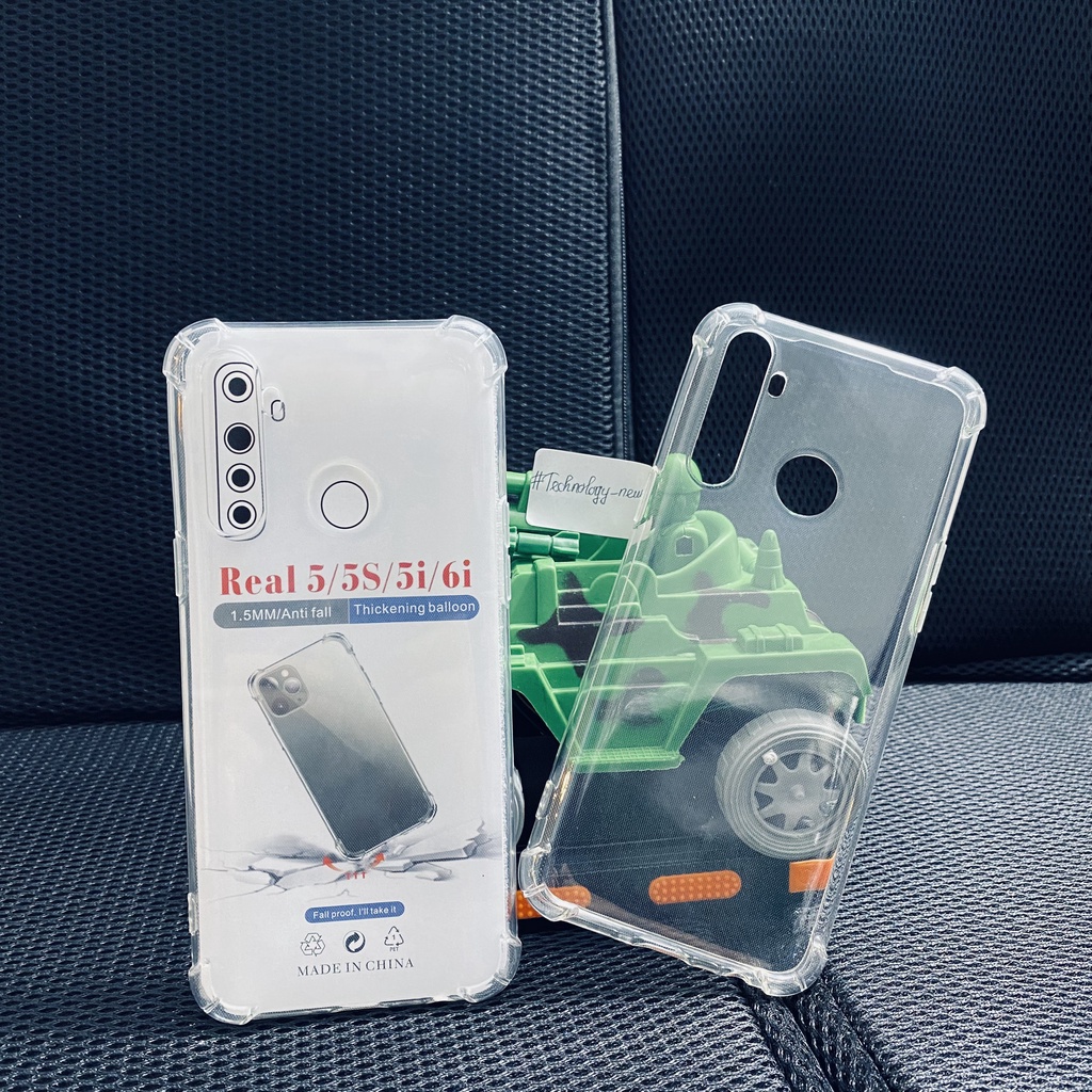Ốp chống sốc Oppo REALME 5/ 5s/5i/ 6i trong suốt dày dặn, cao cấp, bo 4 góc chống va đập