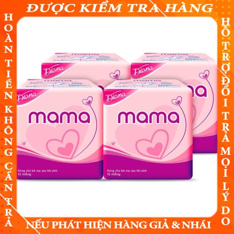 Băng Vệ Sinh Diana Mama (Gói 12 Miếng) dinhmoi