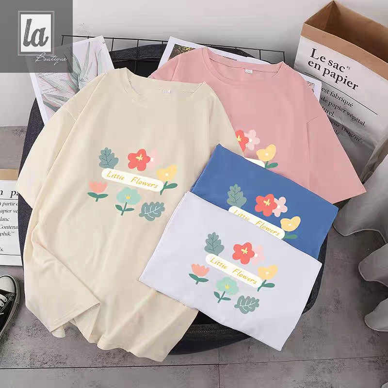 (ORDER) Áo thun flowers form rộng bigsize 45kg - 120kg