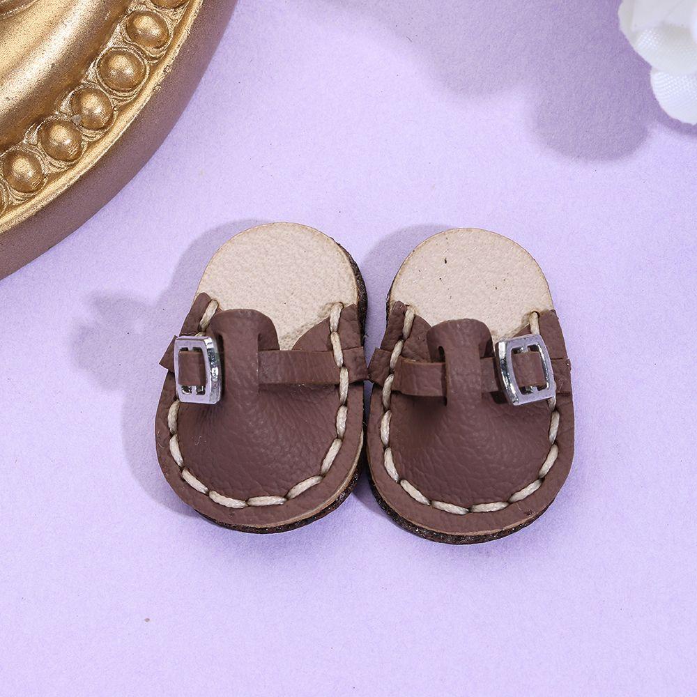 Giày Búp Bê Da Bò Thủ Công Màu Cầu Vồng Cho obitsu11GSCbody9OB11 1 / 11 OB11