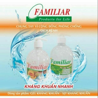 NƯỚC RỬA TAY KHÔ FAMILIAR DẠNG GEL 80ML/500ML - TD0146