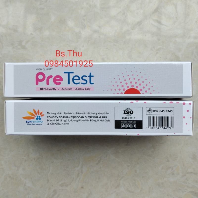 Que thử thai PRE TEST nhập khẩu Mỹ phát hiện thai sớm sau 6-9 ngày QHTDKBV