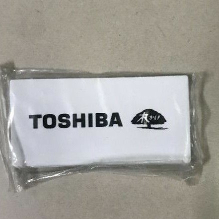 tem dán mặt lạnh điều hòa Toshiba chữ đen