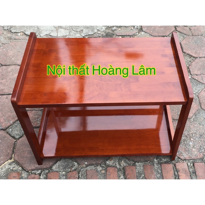 Kệ vi sóng 2 tầng gỗ cao su