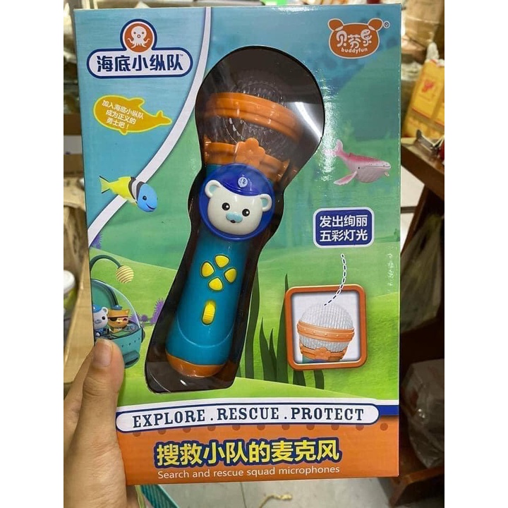 Mic hát không dây phóng đại âm cho bé vui chơi thỏa thích