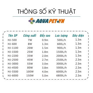 Bơm chìm SUNSUN HJ-4500 80W