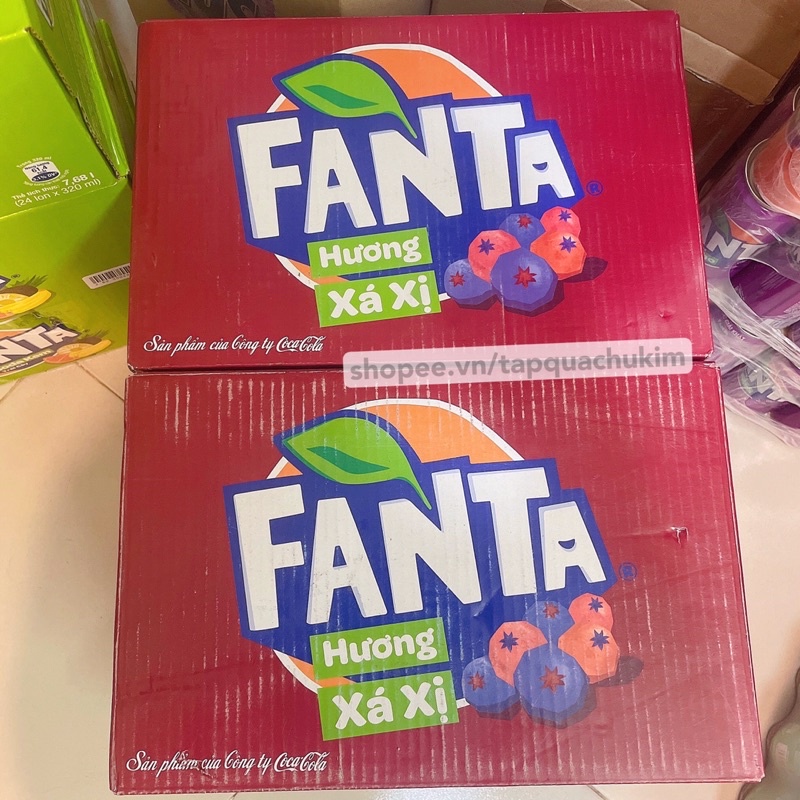 Nước ngọt FANTA XÁ XỊ thùng 24 LON x 320ML