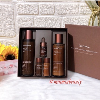 Bộ Dưỡng Trà Đen Innisfree Black Tea Youth Enhancing Skin Care Set