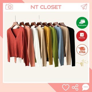 Áo CARDIGAN len dệt kim3 nút hàng QUẢNG CHÂU NT CLOSET - AK051