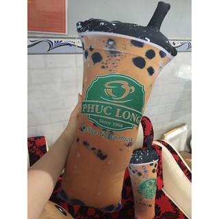 Gối ôm lý trà sữa Phúc Long gối ôm 3d đẹp gối ôm an toàn cho bé  quà sinh nhật đẹp