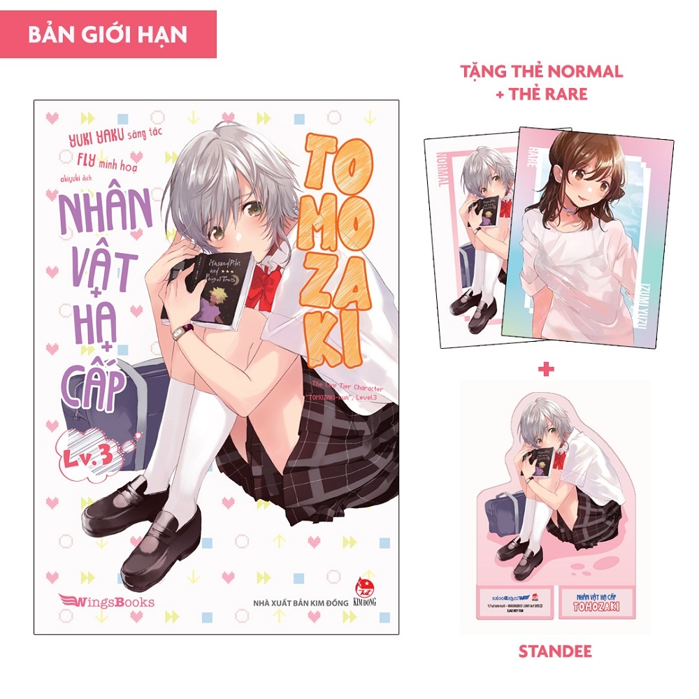 Sách Nhân Vật Hạ Cấp Tomozaki - Tập 3 - Bản Giới Hạn - Tặng Thẻ Normal + Thẻ Rare + Standee
