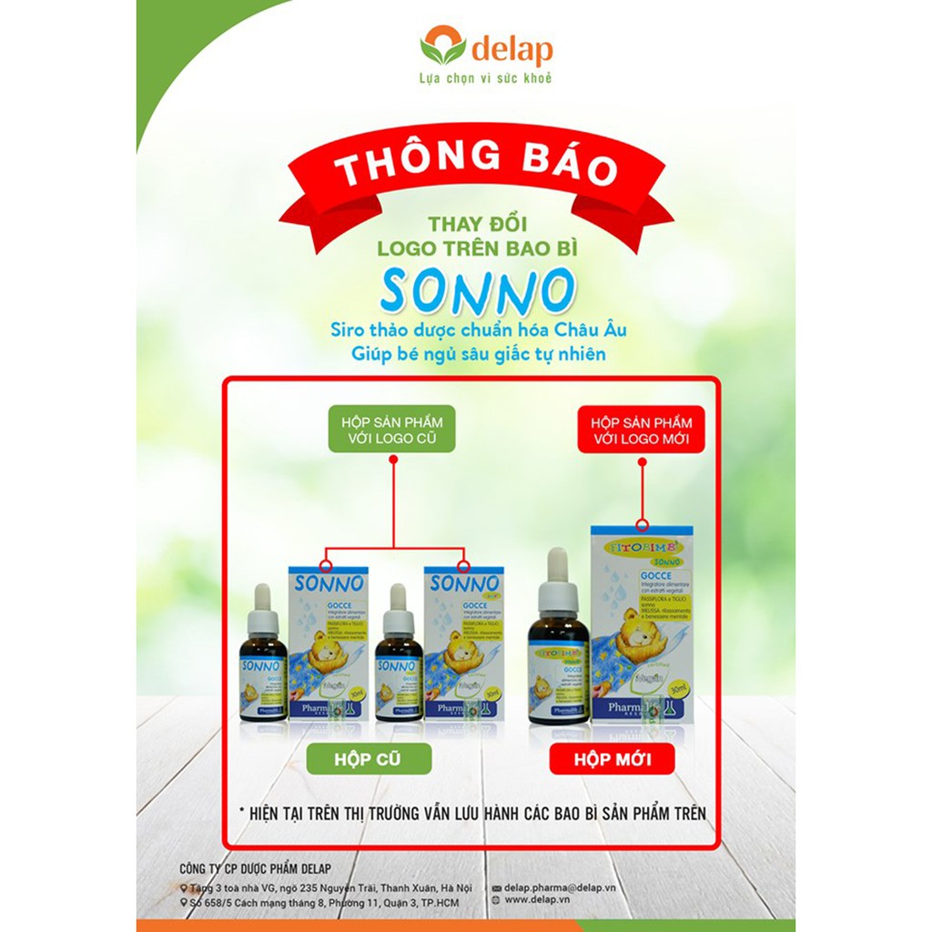 Sonno Bimbi - Thảo dược châu âu giúp bé ngủ ngon, dành cho trẻ khó ngủ, ngủ không sâu giấc (Chai 30ml)