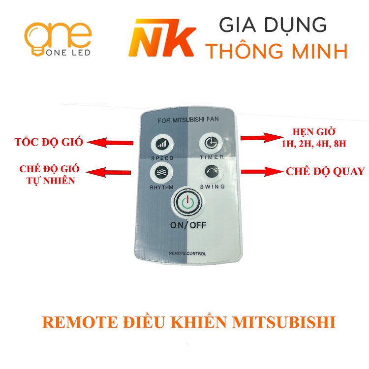 Mạch Quạt Treo Tường Điều Khiển Từ Xa MITSUBISHI W16-R