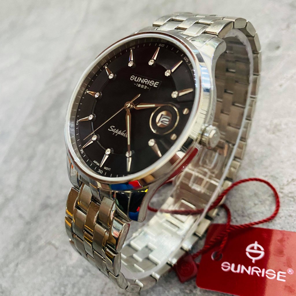 Đồng hồ Sunrise nam chính hãng Nhật Bản M1222.SA.D.D - kính saphire chống trầy - Bảo