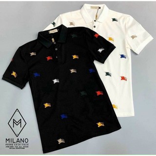 Áo Thun Nam, Áo Phông Cổ Trụ, Kiểu Dáng Trẻ Trung, Thiết Kế Mềm Mịn Thoáng Mát,  KURO Họa Tiết Đốm Ngựa