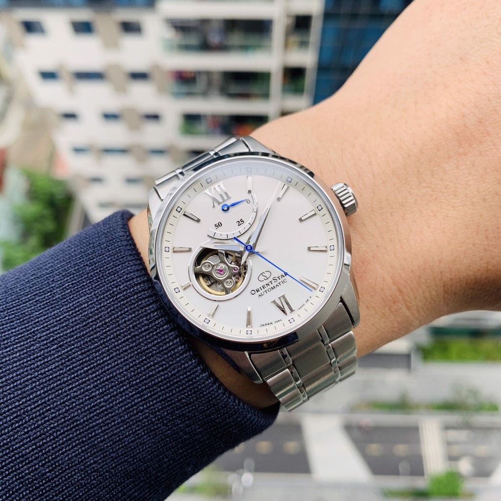 Đồng hồ nam chính hãng Orient Star Semi Skeleton RE-AT0003S00B - Máy cơ tự động - Kính Sapphire-Made in Japan