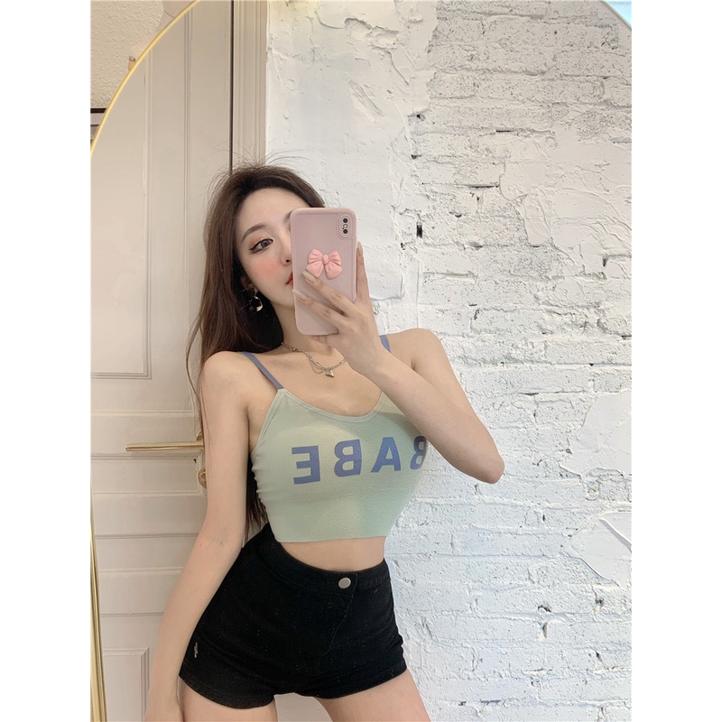 Bra Khoét lưng BaBe nâng ngực chất liệu cotton -Áo Croptop nữ 2 dây croptop nữ kiểu ôm body co giãn 4c mềm mịn 317