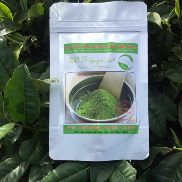 Bột trà xanh nguyên chất Mộc Châu