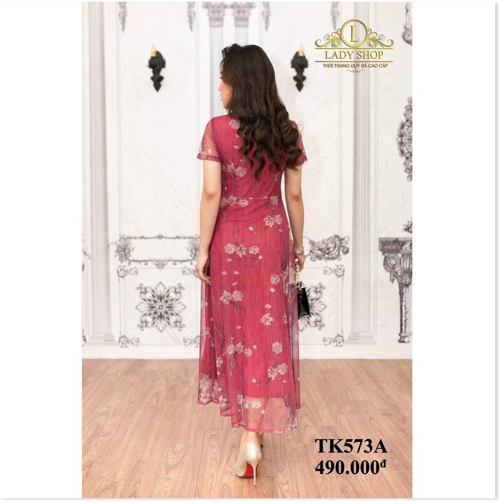 Đầm voan hoa cao cấp dự tiệc cực xinh siêu sang cho chị em KOKO MI FASHION