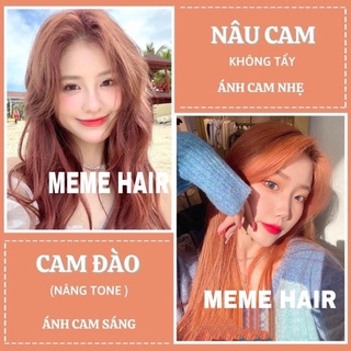 Combo nhuộm tóc Nâu Cam & Cam Đào