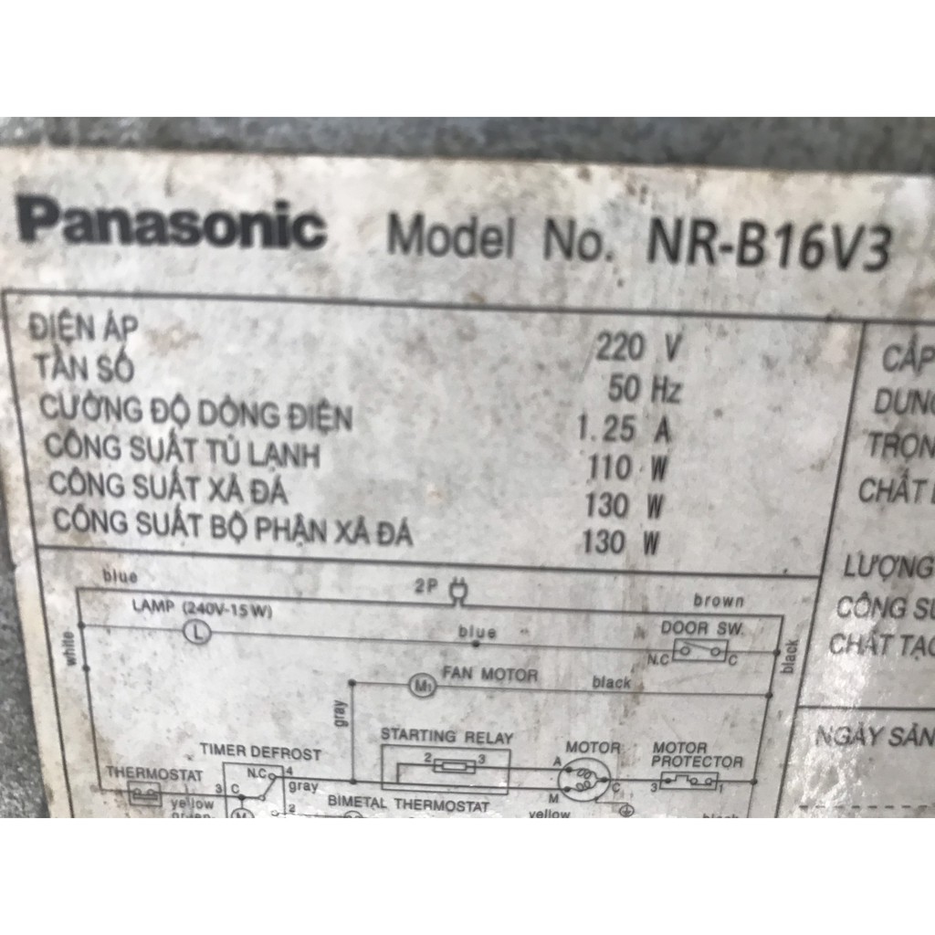 Tủ lạnh Panasonic 160 lít