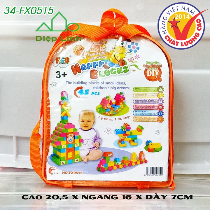 (Hàng Việt Nam) Đồ Chơi Lắp Ghép Xếp Hình Thông Minh Cho Bé Rèn Luyện Phát Triển Trí Tuệ-Đồ Chơi Lego