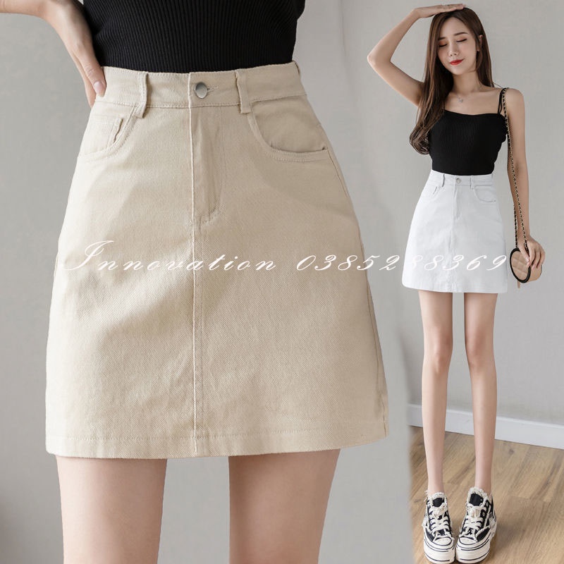 Chân Váy Chữ A Kaki BIG SIZE có lót trong dày dặn mềm đẹp Váy basic công sở TA-509