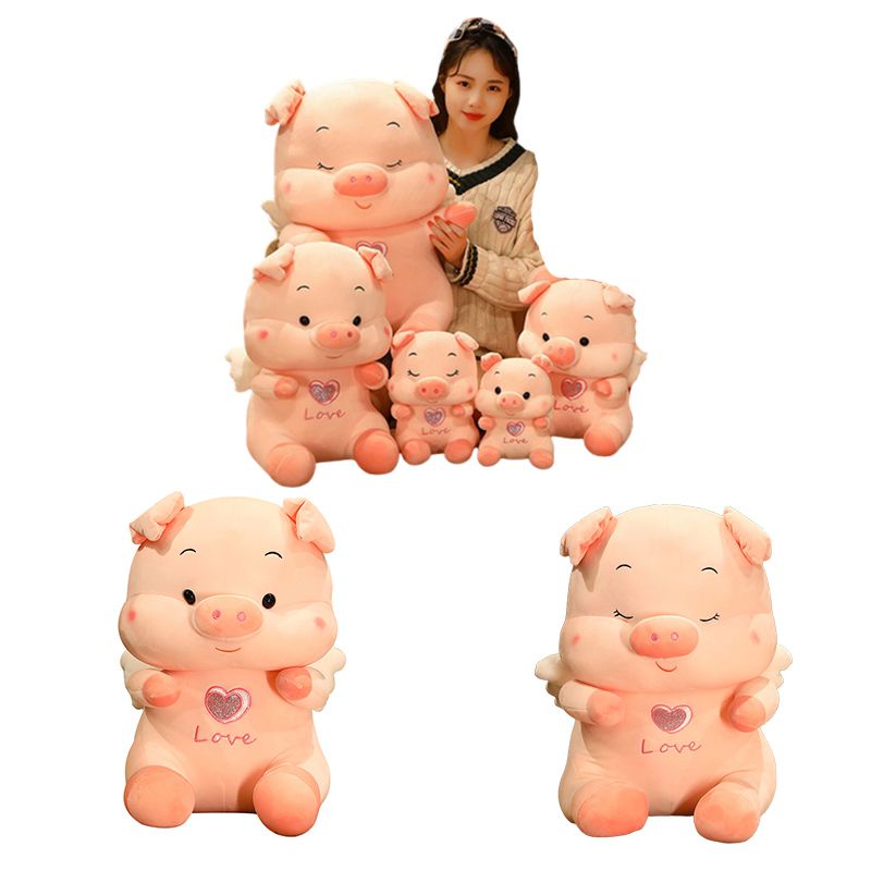 Đồ chơi nhồi bông Hình Tròn / Thiên Thần / Trái Tim Mềm Mại Cho Bé