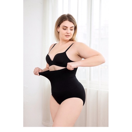 Quần gen thun big size tam giác đen lưng cao size lớn 65-80kg