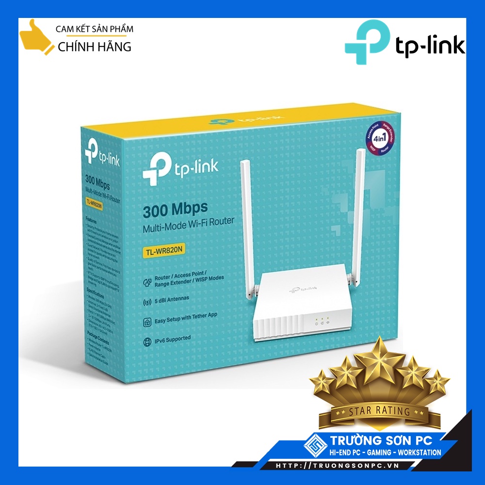 Bộ Phát Wifi TP-Link TL-WR820N 2 Dâu 300Mbps | Router Wifi 820N