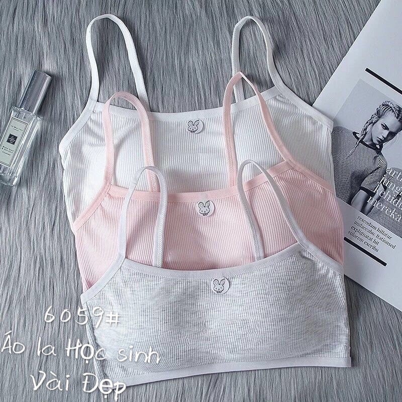 Áo Bra Học Sinh Cotton Tăm 6059