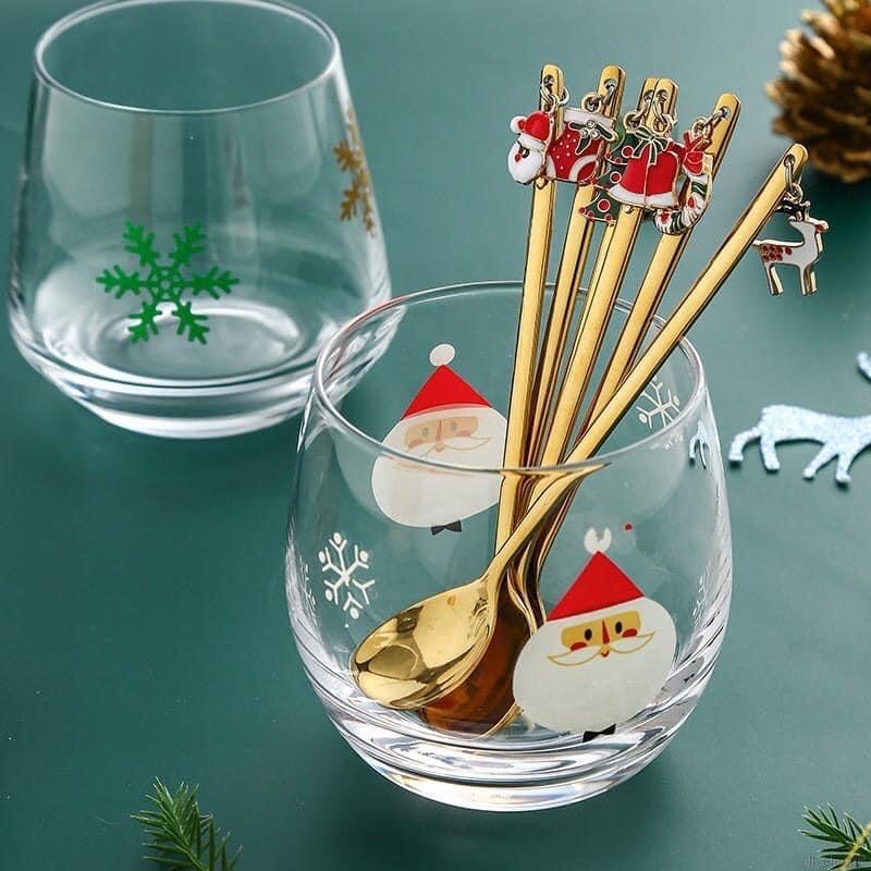 Bộ 4 thìa phong cách NOEL kèm hộp siêu xinh