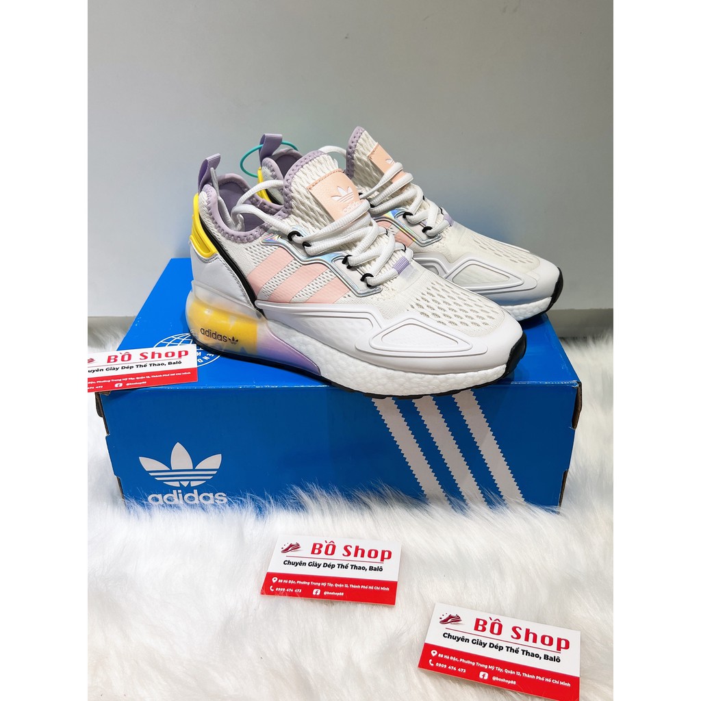 GIÀY THỂ THAO NAM NỮ ADIDAS ZX 2K BOOST 2021 CLOUD WHITE PINK TINT