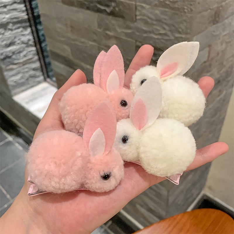 Kẹp tóc kẹp tóc hàn quốc kẹp tóc cute kẹp tóc cho bé phụ kiện kẹp tóc cho bé gái Kẹp Tóc Hình Thỏ Phối Lông Dễ Thương Phong Cách Hàn Quốc Cho Bé Gái yk