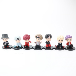 Set 7 mô hình nhân vật BT21 TinyTAN bằng PVC