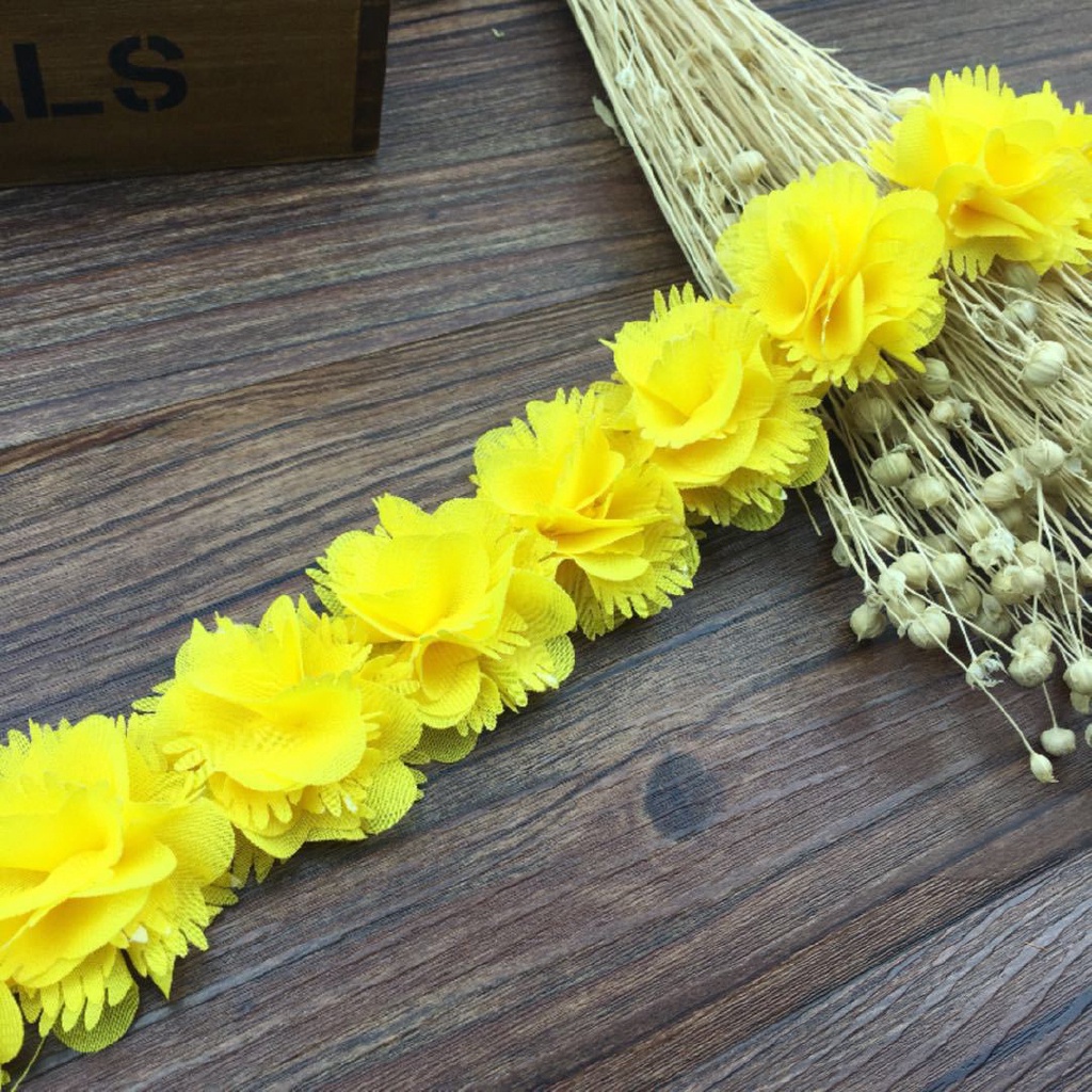 Dải dây ren hoa 93cm trang trí tiện dụng