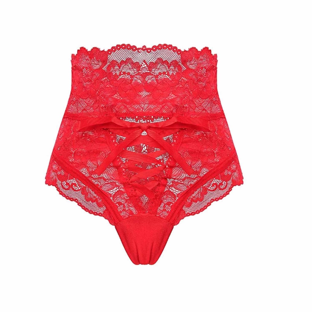 JUNE Quần Lót Ren Hoa Lưng Cao Thiết Kế Thoải Mái Cho Phái Nữ