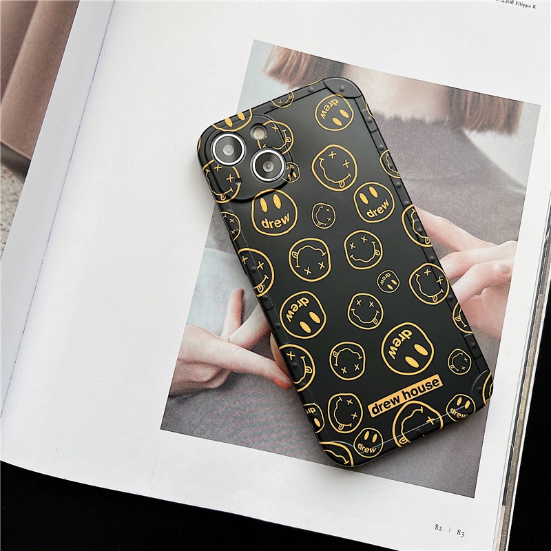 Ốp Điện Thoại Dẻo Họa Tiết Mặt Cười Phong Cách Graffiti Cho iPhone 12 / X / XS / XR / XS MAX / 11 / 11 Pro MAX 13