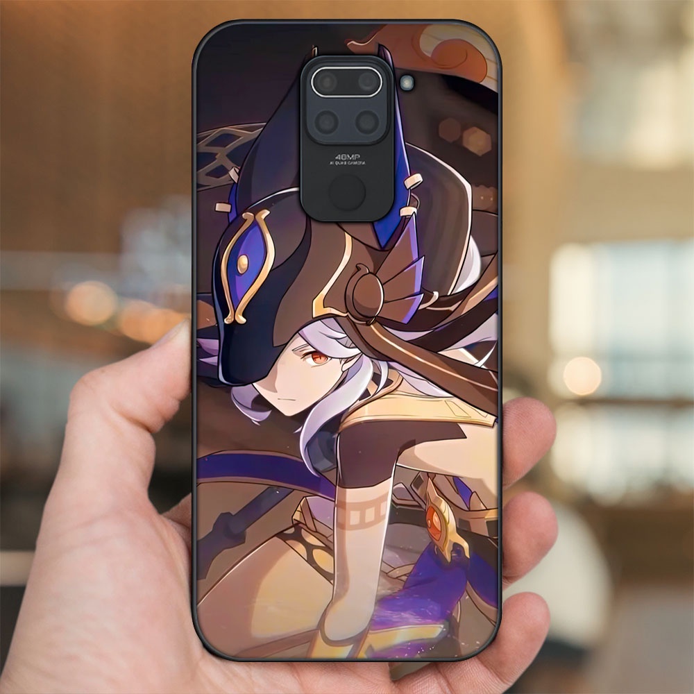 Ốp lưng Xiaomi Redmi Note 9 viền đen in hình Cyno Genshin Impact