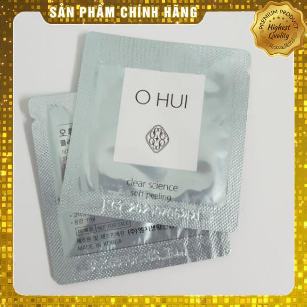 [sale lỗ] [1ml] 01 Gói Tẩy Da Chết OHUI Clear Science Soft Peeling chính hãng